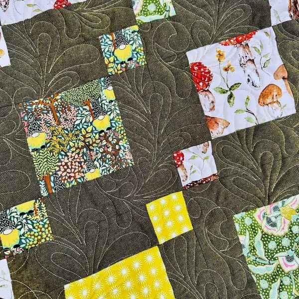Chandelier Quilt nærbilde