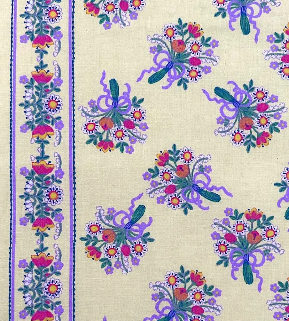 Constance stoff med blomster