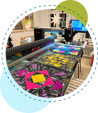 Quilt på bord
