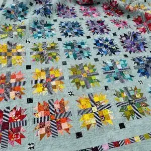 Nærbilde Paw Flowers Quilt
