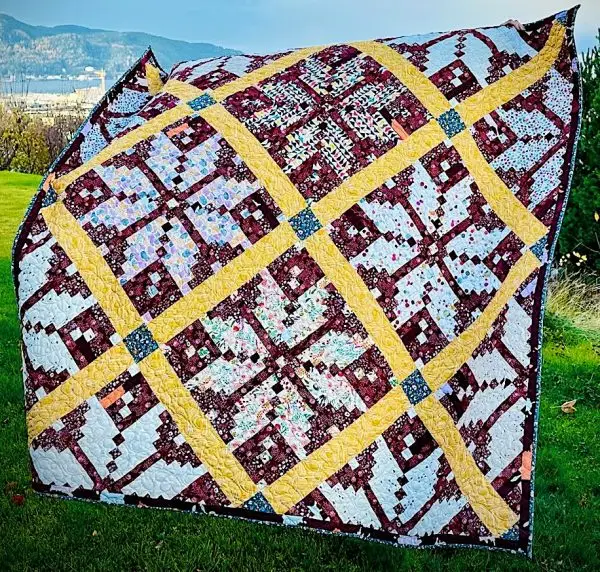 Knitted Star Quilt i vinden
