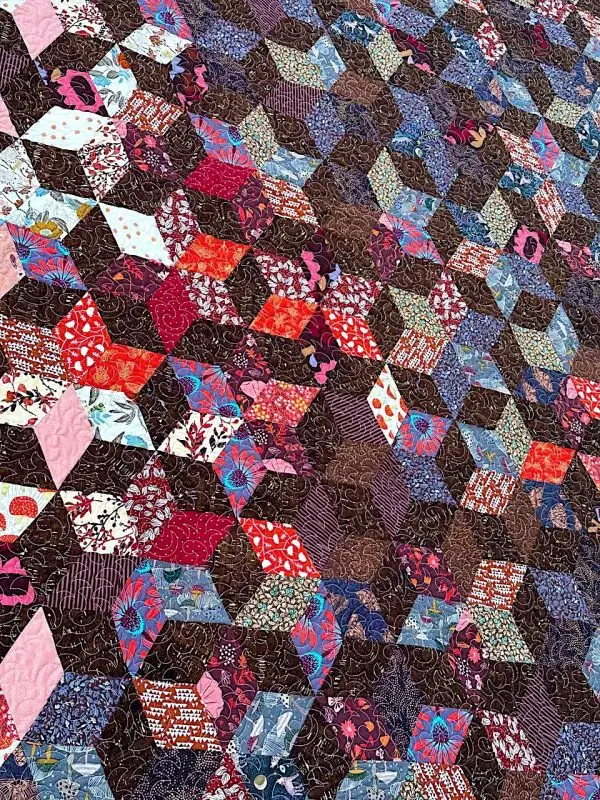 Starbright Stars Quilt Nærbilde