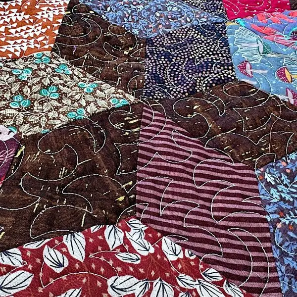 Starbright Stars Quilt Nærbilde