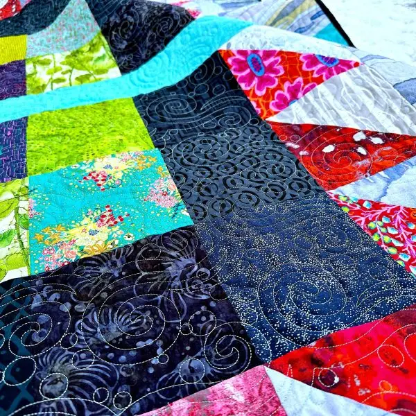 Wash Your Paws quilt nærbilde