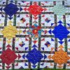 Watercolors Quilt i vinden