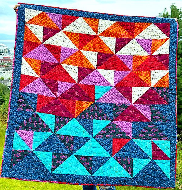 "Flying Geese Baby Quilt"