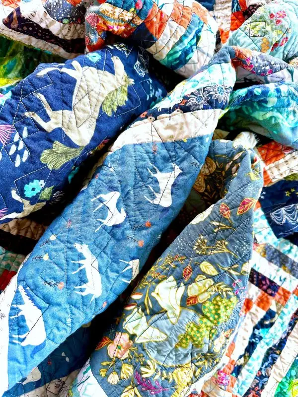 Horses Quilt Nærbilde