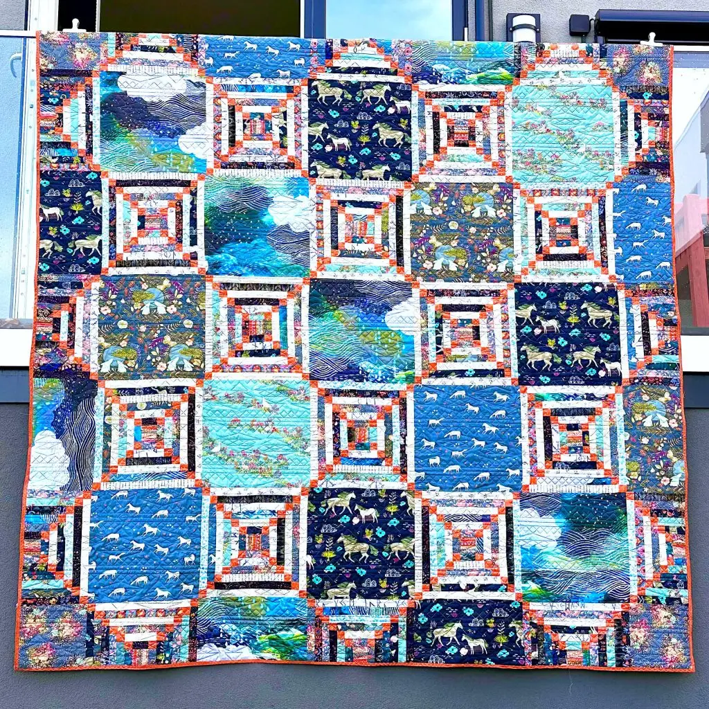 Horses Quilt i vinden