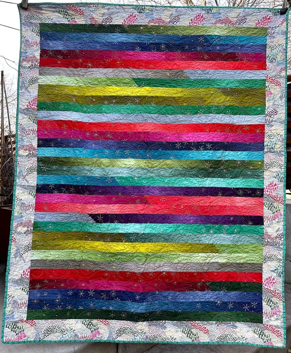 "Snowy Ombre Jelly Roll Race"