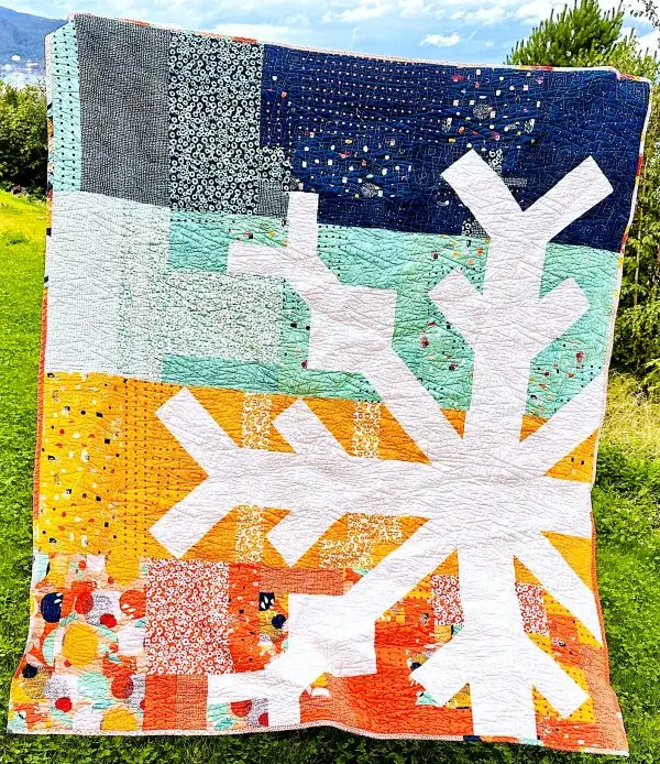 Snowflake Quilt i vinden