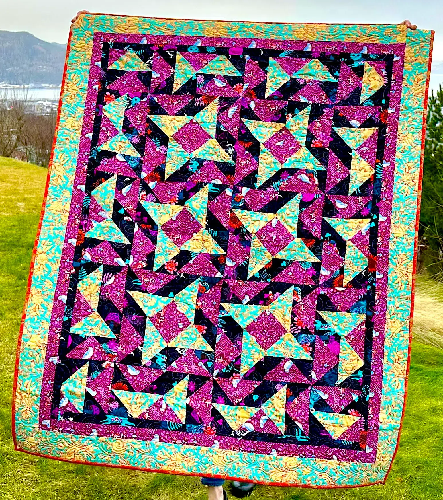 Dutchmans Puzzle Quilt i hagen