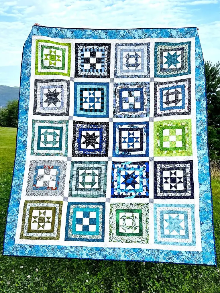 Block Party Quilt i vinden