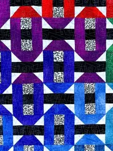 Rainbow Strip Tease Quilt